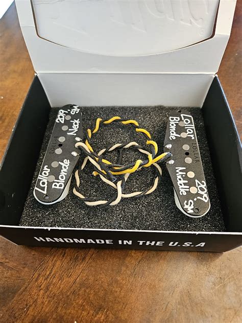 Lollar Blonde Strat Neck And Middle Pickup Set Reverb