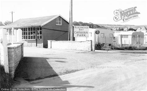 Blue Anchor, Entrance To Blue Anchor Bay Caravan Park c.1965 - Francis ...