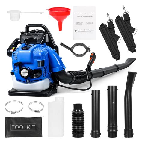 Backpack Leaf Blower Gas Power 4 Stroke Snow Blower With Extention Tube For Lawn Care 756cc