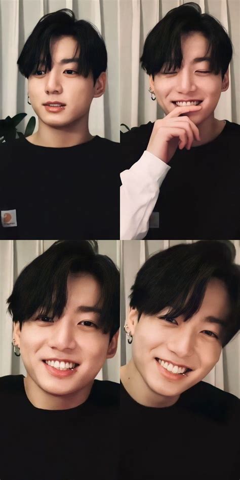 Pin de gauri em jungkook Cantores Seu sorriso é lindo Jungkook fofo