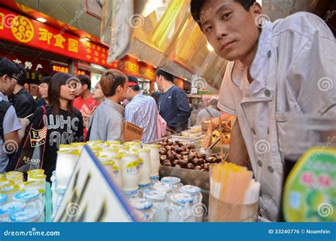 Wangfujing Snack Street Editorial Photo Image Of Apron 33240776