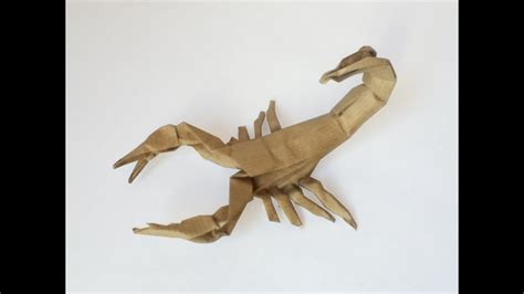 Origami Scorpion Tutorial Robert J Lang Part 1 YouTube