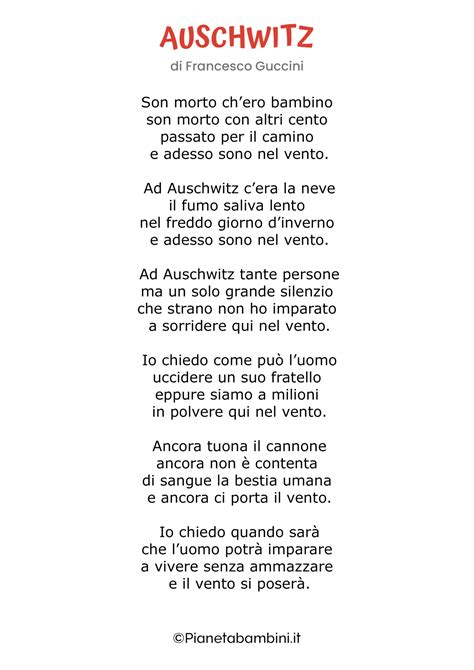 Giorno della Memoria: Poesie per Bambini | PianetaBambini.it