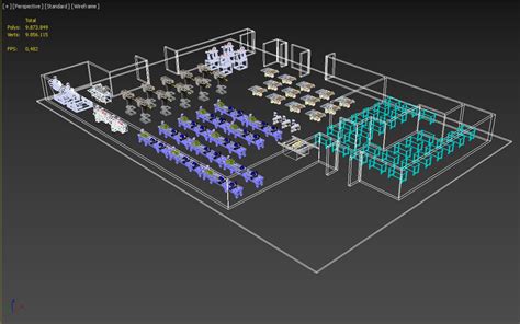 model floor production plan workshop  factory layout industrial