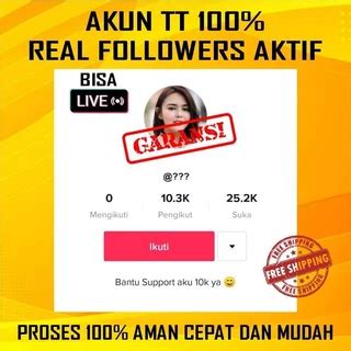 Jual Akun Tiktok Terlengkap Harga Terbaru Agustus Shopee Indonesia