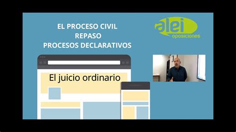 El Juicio Ordinario Civil Breve Resumen Youtube