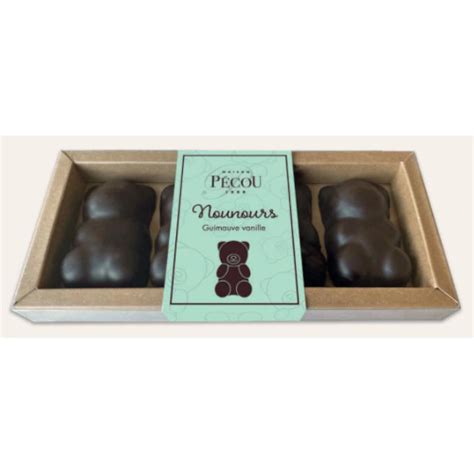 Nounours Guimauve Chocolat Noir