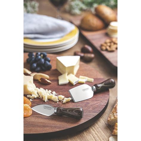 Tramontina Polywood Cheese Set Piece Knife Set With Stainless Steel