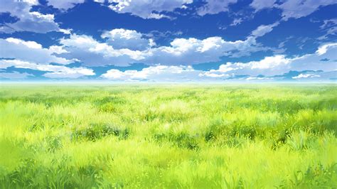 anime background scenery clouds