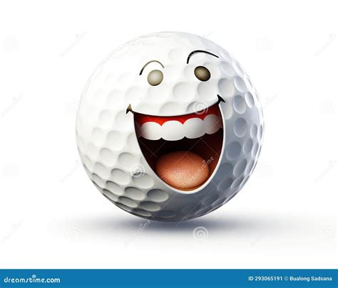 The Cartoon Icon is a Golf Ball. Stock Illustration - Illustration of ...