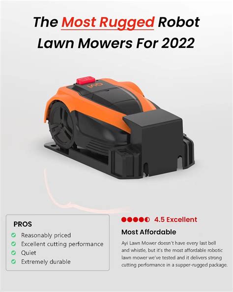 AYI Robot cortacésped para patio grande corta hasta 12 acre22 000 pies