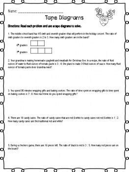 Holiday Themed Ratio Rates Worksheets By Squirming To Teach TpT