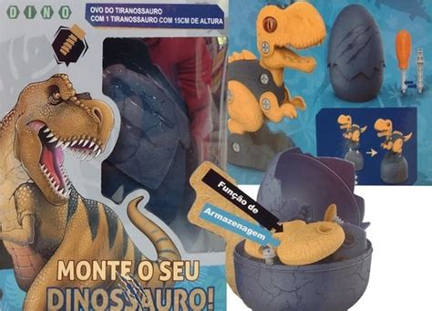 Brinquedo Ovo De Dinossauro Tiranossauro Monta E Desmonta Frete Gr Tis