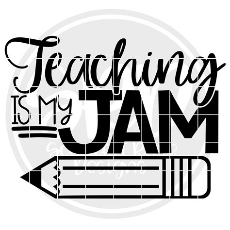 Teaching Is My Jam Svg Teacher Svg Teacher Shirt Design Etsy