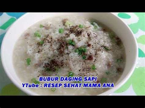 Resep Bubur Daging Sapi Cincang Felicity Terry