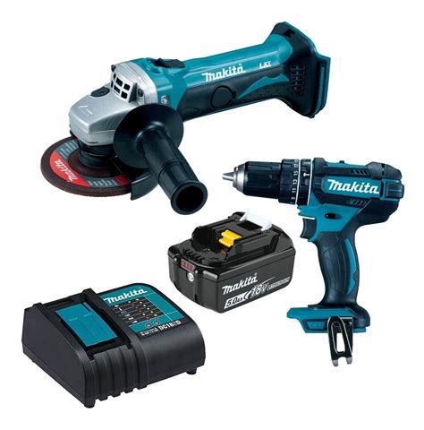 Combo Rotomartillo Mini Esmeriladora Makita Dlx St Coppel