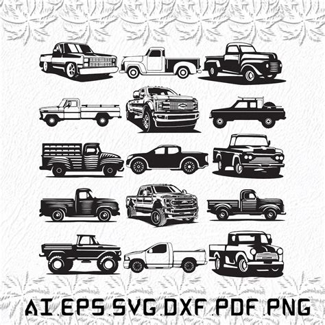 Pickup Truck Svg Pickup Trucks Svg Pickups Svg Pickup Truck Svg