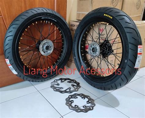 Jual Sepaket Velg SuperMoto 250 X 300 Ring 17 Paketan Velg Kawasaki