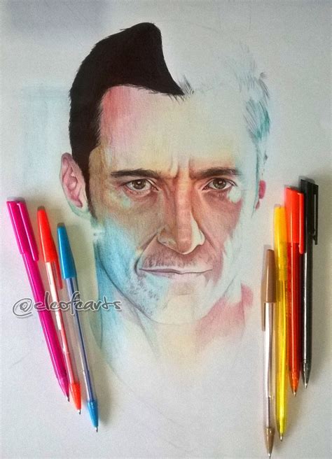 Multi Colored Ballpoint Pen Drawing Wip By Cloelali11 Ballpoint Pen