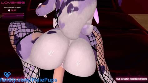Furry Girl Uses Fuck Machine CUMS VR VTuber PixiePups