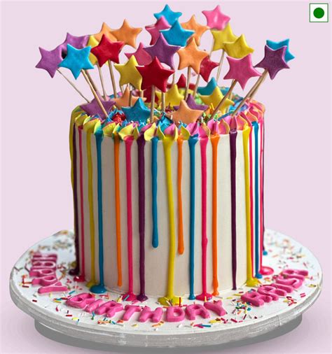 Neon Starburst Cake Whipped