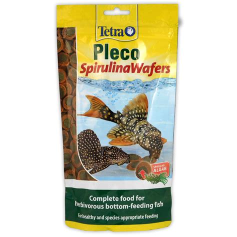 TETRA PLECO SPIRULINA ALGAE WAFERS 2 In 1 FOOD SINKING AQUARIUM FISH