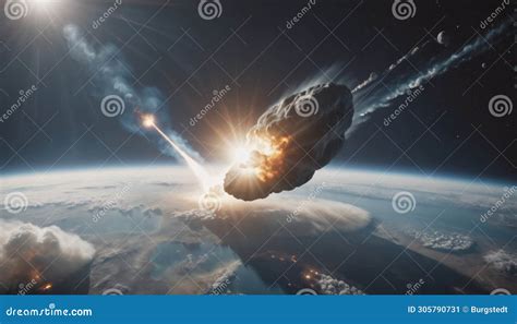 Large Rock or Asteroid Passes through the Atmosphere of Planet Earth ...