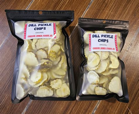 Freeze Dried Pickles Freeze Dried Dill Pickle Chips Etsy Freeze