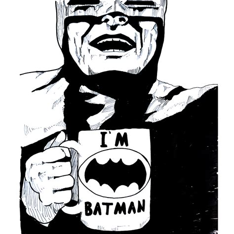 Batman Drinking Coffee by Jerduncan on DeviantArt