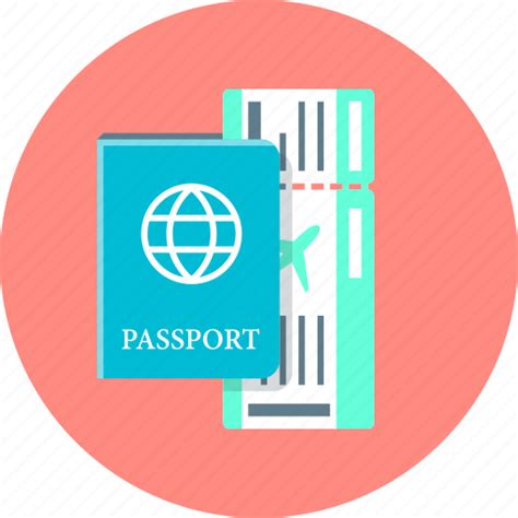 Flight International Passport Passport Ticket Travel Icon