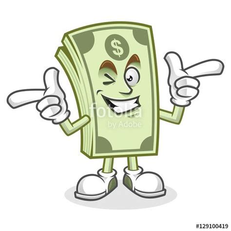 Vector: Funky Dollar bill mascot, Money character, Dollar cartoon | Funny vintage ads, Dollar ...