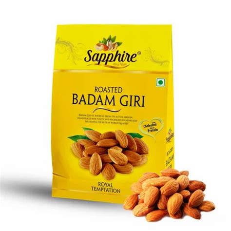 Nuts Salty Sapphire Almonds Roasted Badam Giri Gm Packaging Type