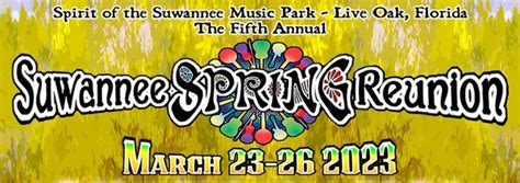 Suwannee Spring Reunion Announces 2023 Lineup - Festy GoNuts!