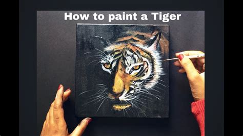 How To Paint A Tiger Step By Step Tutorial Video Paintastic Arts