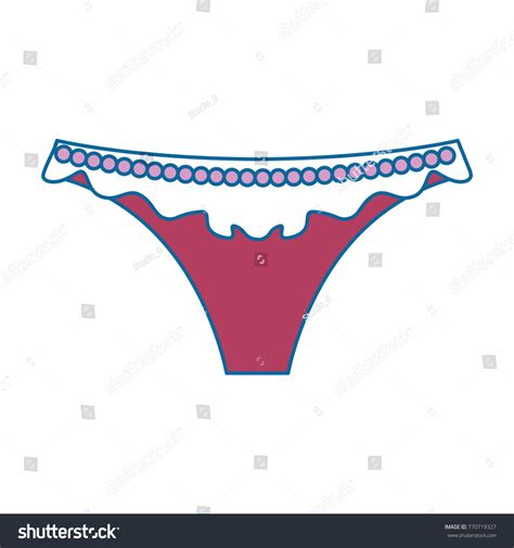 Female Thongs Isolated Icon Stock Vector Royalty Free