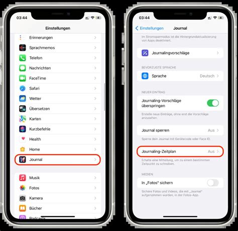 Iphone Ndern Sie Ihren Zeitplan In Der Journal App So Gehts Das