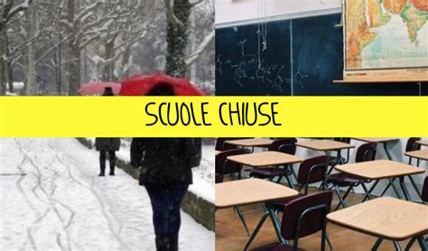 Scuole Chiuse Il 23 Gennaio Emergenza Neve TuttI I Comuni Interessati