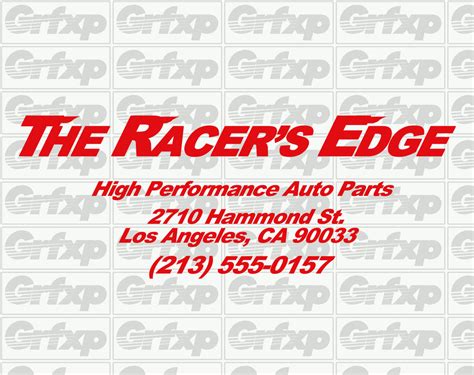 Racer's Edge Sticker – Grafixpressions