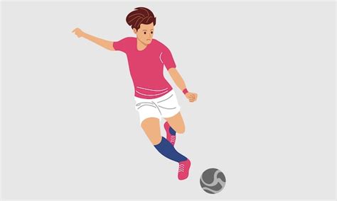 Premium Vector | Soccer player illustration