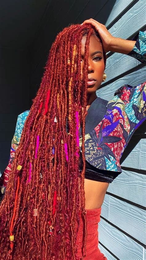 Copper Locs Hair Styles Aesthetic Hair Hair Goals