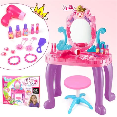 Flooyes Pretend Play Toys for Girls Toddlers, Ocean Princess Vanity Toy ...