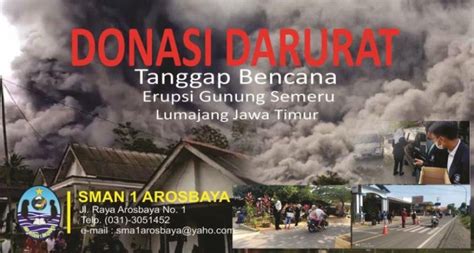 Donasi Darurat Tanggap Semeru Lumajang Sman 1 Arosbaya