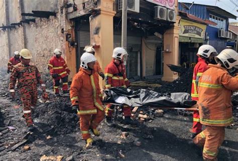 Tiga Beranak Rentung Dalam Kebakaran Rumah Kedai Di Kota Kuala Muda