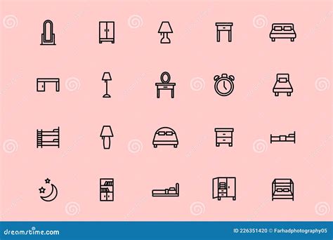 Home Elements Icon Set Icon Bundle Liner Icons Icon Vector Design