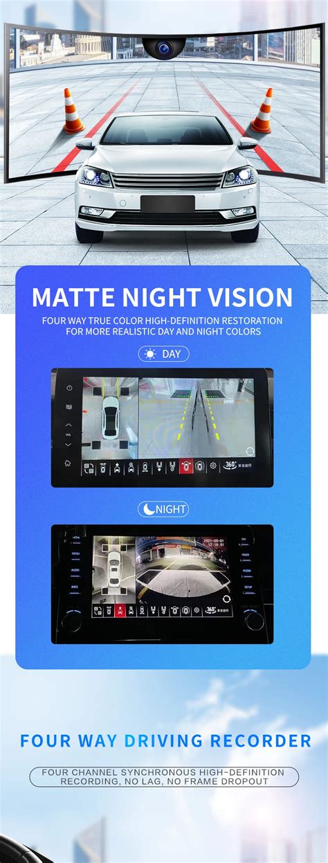 3d 360 Degree Camera Surround View Parking Assist System 1080p Super 3d ...