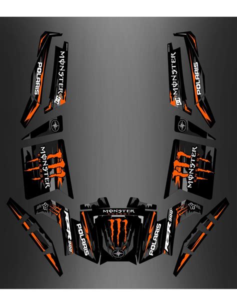 Kit décoration 100 Perso Monster Orange Edition IDgrafix Polar