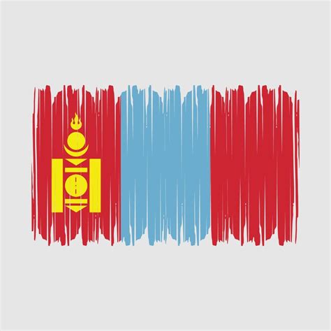 Mongolia Flag Vector 20834540 Vector Art at Vecteezy