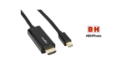 Rocstor Rocpro Mini DisplayPort Male To HDMI Male Y10C196 B1 B H