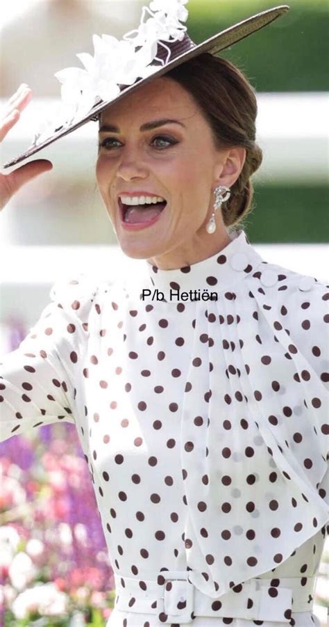 Kate Middleton At The 2022 Royal Ascot Outfits With Hats Polka Dots