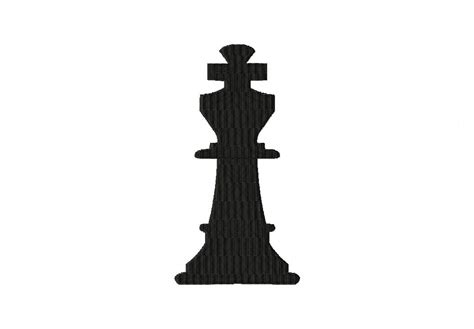 Chess Piece King Stitched Machine Embroidery Design Daily Embroidery